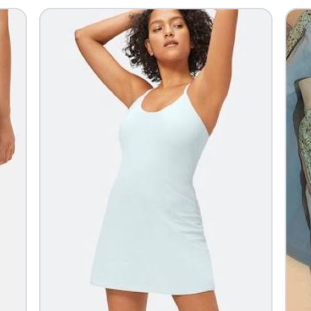 Outdoor voices exercise dress dusty blue